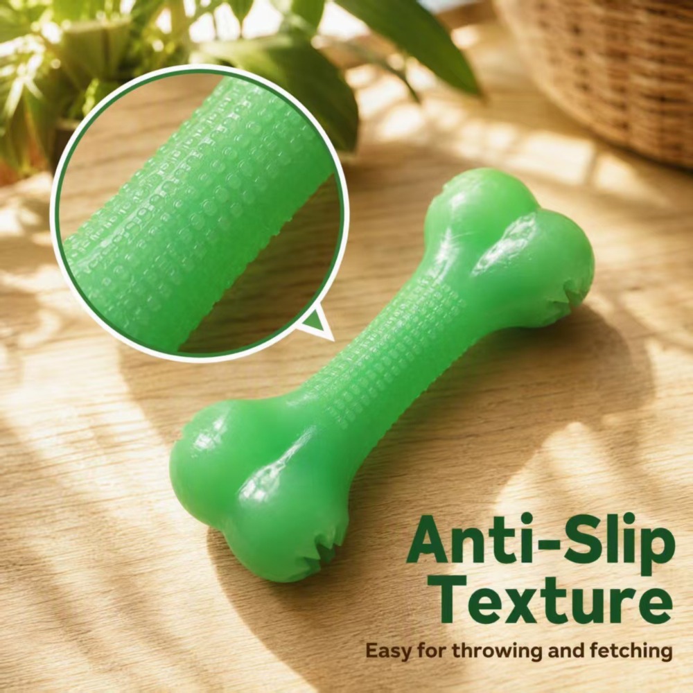 Glow in Dark TPR Dog Bone Toy, - Teeth Cleaning Dog Chew Bone ulasan dan harga