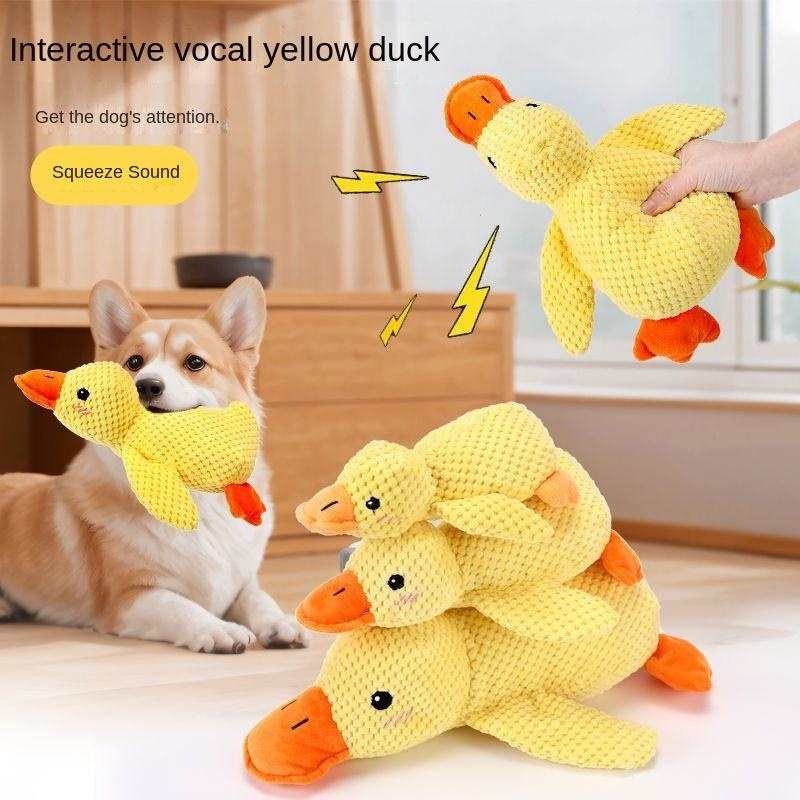 Plush Duck Dog Toy Bite Resist - Indestructible Dog Chew Toy ulasan dan harga