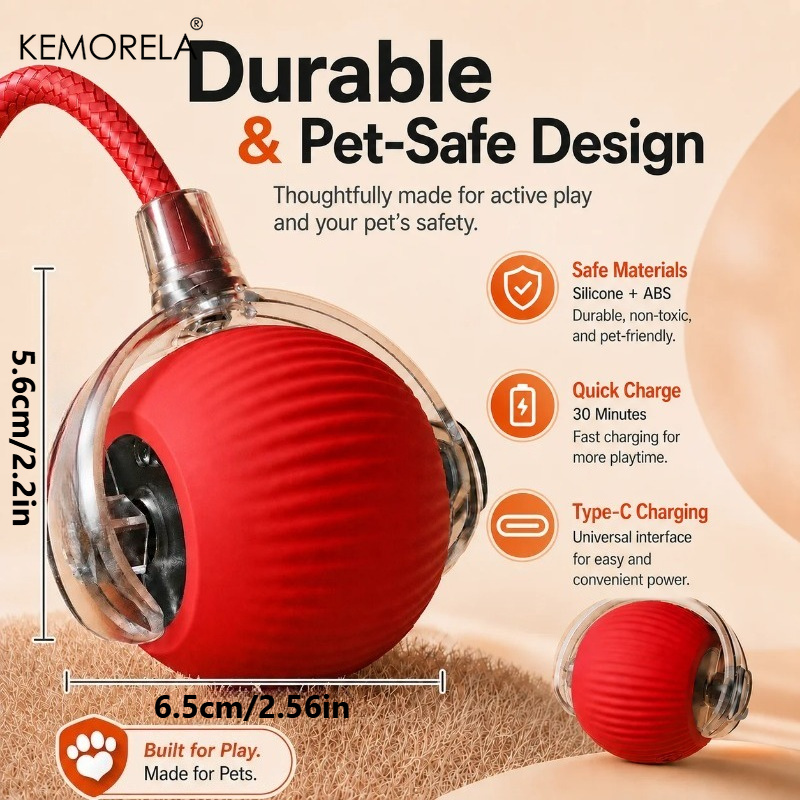 New Dog Interactive Ball Toy A - Automatic Moving Dog Ball ulasan dan harga