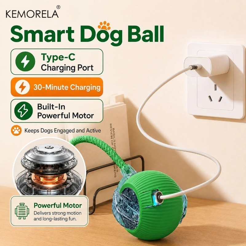 New Dog Interactive Ball Toy A - Automatic Moving Dog Ball ulasan dan harga