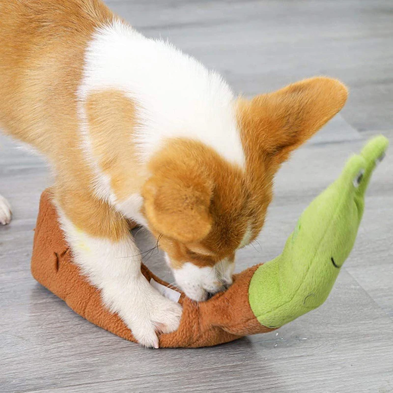 Squeaky Snail Plush Dog Toy In - Dog Puzzle Feeder Toy ulasan dan harga